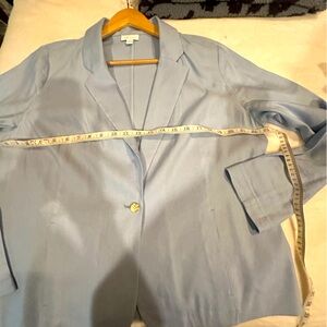 J.Jill Linen Blazer, light blue size large.
